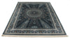 6x8 Navy and Multicolor Turkish Antep Rug