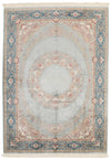 6x8 Gray and Blue Turkish Antep Rug