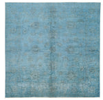 7x7 Blue and Gray Anatolian Traditional Rug