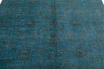 7x7 Blue and Gray Anatolian Traditional Rug