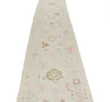 3x16 Ivory and Beige Turkish Oushak Runner