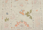 3x16 Ivory and Beige Turkish Oushak Runner
