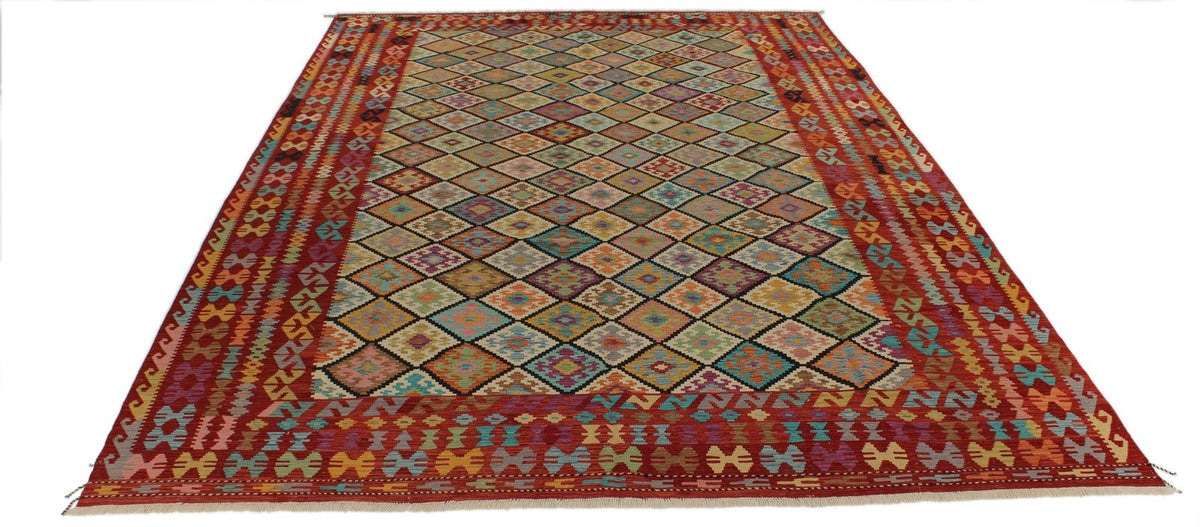 10x14 Multicolor Turkish Tribal Rug