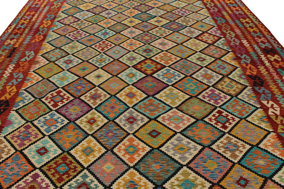 10x14 Multicolor Turkish Tribal Rug