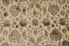 8x10 Ivory and Black Turkish Silk Rug