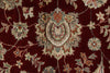 8x10 Red and Ivory Turkish Silk Rug