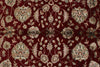 8x10 Red and Ivory Turkish Silk Rug
