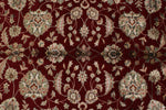 8x10 Red and Ivory Turkish Silk Rug