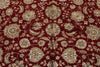 8x10 Red and Ivory Turkish Silk Rug