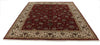 8x10 Red and Ivory Turkish Silk Rug