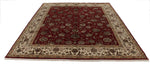 8x10 Red and Ivory Turkish Silk Rug