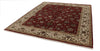 8x10 Red and Ivory Turkish Silk Rug