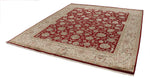8x10 Red and Ivory Turkish Silk Rug