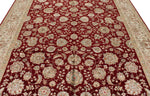 8x10 Red and Ivory Turkish Silk Rug