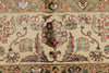 8x10 Red and Ivory Turkish Silk Rug