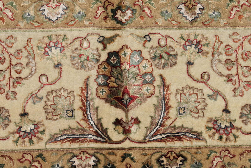 8x10 Red and Ivory Turkish Silk Rug