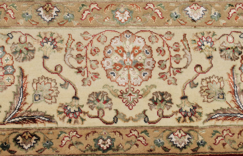 8x10 Red and Ivory Turkish Silk Rug
