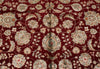 8x10 Red and Ivory Turkish Silk Rug