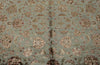 8x10 Light Blue and Ivory Turkish Silk Rug