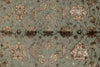 8x10 Light Blue and Ivory Turkish Silk Rug