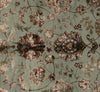 8x10 Light Blue and Ivory Turkish Silk Rug