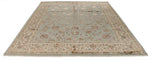 8x10 Light Blue and Ivory Turkish Silk Rug
