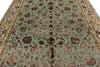 8x10 Light Blue and Ivory Turkish Silk Rug