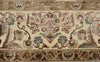8x10 Light Blue and Ivory Turkish Silk Rug