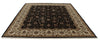 8x10 Black and Ivory Turkish Silk Rug