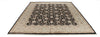 8x10 Black and Ivory Turkish Silk Rug