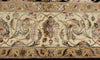 8x10 Black and Ivory Turkish Silk Rug