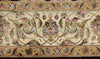 8x10 Black and Ivory Turkish Silk Rug