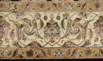 8x10 Black and Ivory Turkish Silk Rug