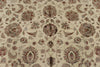 8x10 Ivory and Gold Turkish Silk Rug