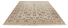 8x10 Ivory and Gold Turkish Silk Rug