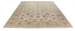 8x10 Ivory and Gold Turkish Silk Rug