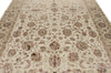 8x10 Ivory and Gold Turkish Silk Rug