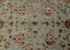 8x10 Light Blue and Ivory Turkish Silk Rug