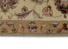 8x10 Light Blue and Ivory Turkish Silk Rug