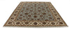 8x10 Light Blue and Ivory Turkish Silk Rug