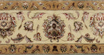 8x10 Light Blue and Ivory Turkish Silk Rug