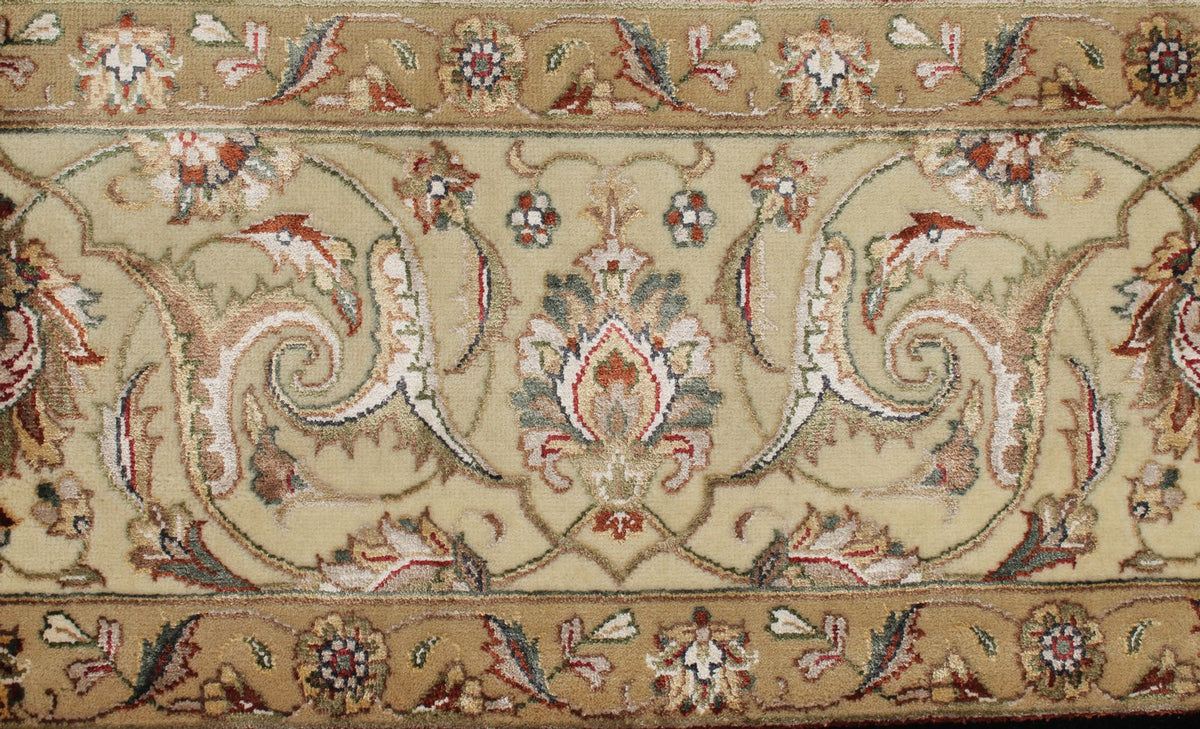 8x10 Black and Ivory Turkish Silk Rug