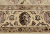 8x10 Ivory and Beige Turkish Silk Rug