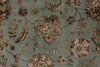 10x14 Light Blue and Ivory Turkish Silk Rug