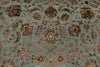 10x14 Light Blue and Ivory Turkish Silk Rug