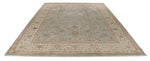10x14 Light Blue and Ivory Turkish Silk Rug