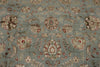 10x14 Light Blue and Ivory Turkish Silk Rug