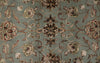 10x14 Light Blue and Ivory Turkish Silk Rug