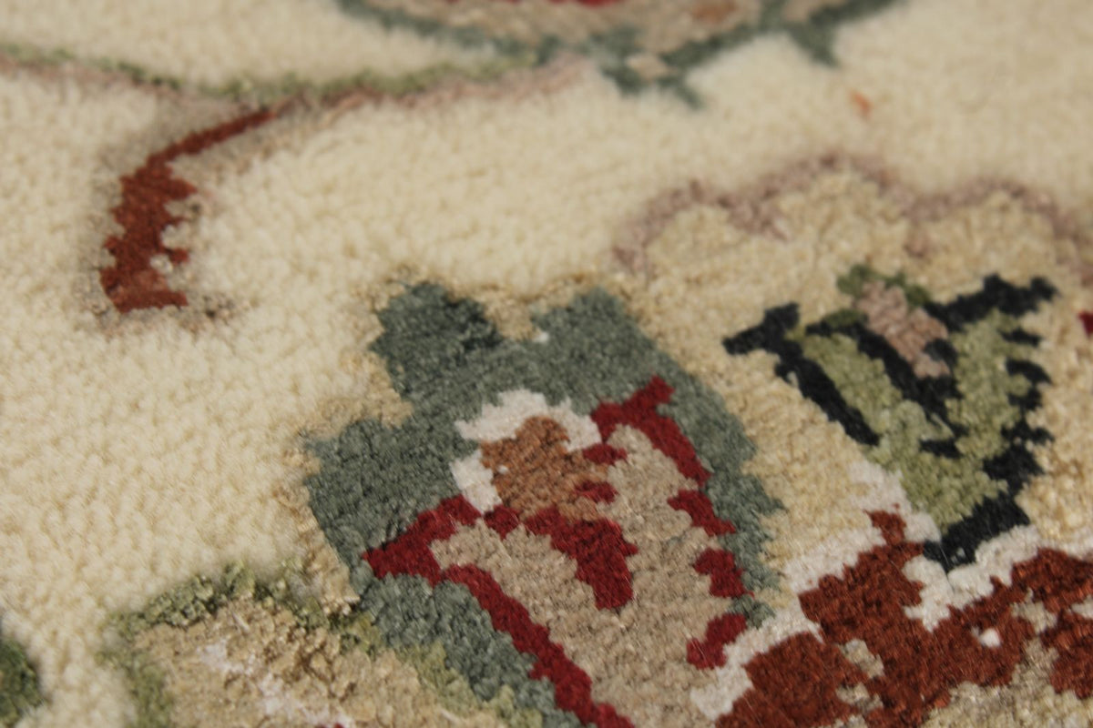 10x14 Light Blue and Ivory Turkish Silk Rug