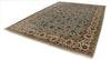 10x14 Light Blue and Ivory Turkish Silk Rug